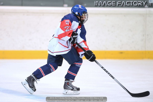 2014-10-11 Aosta-Hockey Milano Rossoblu U14 0502 Marco Grilli